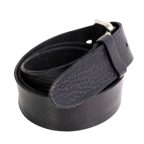 Berge BLACK GENUINE LEATHER 1 3/8"Wd CLASSIC CASUAL DRESS MEN'S BELT 38/95 (A62 - Picture 5 of 14